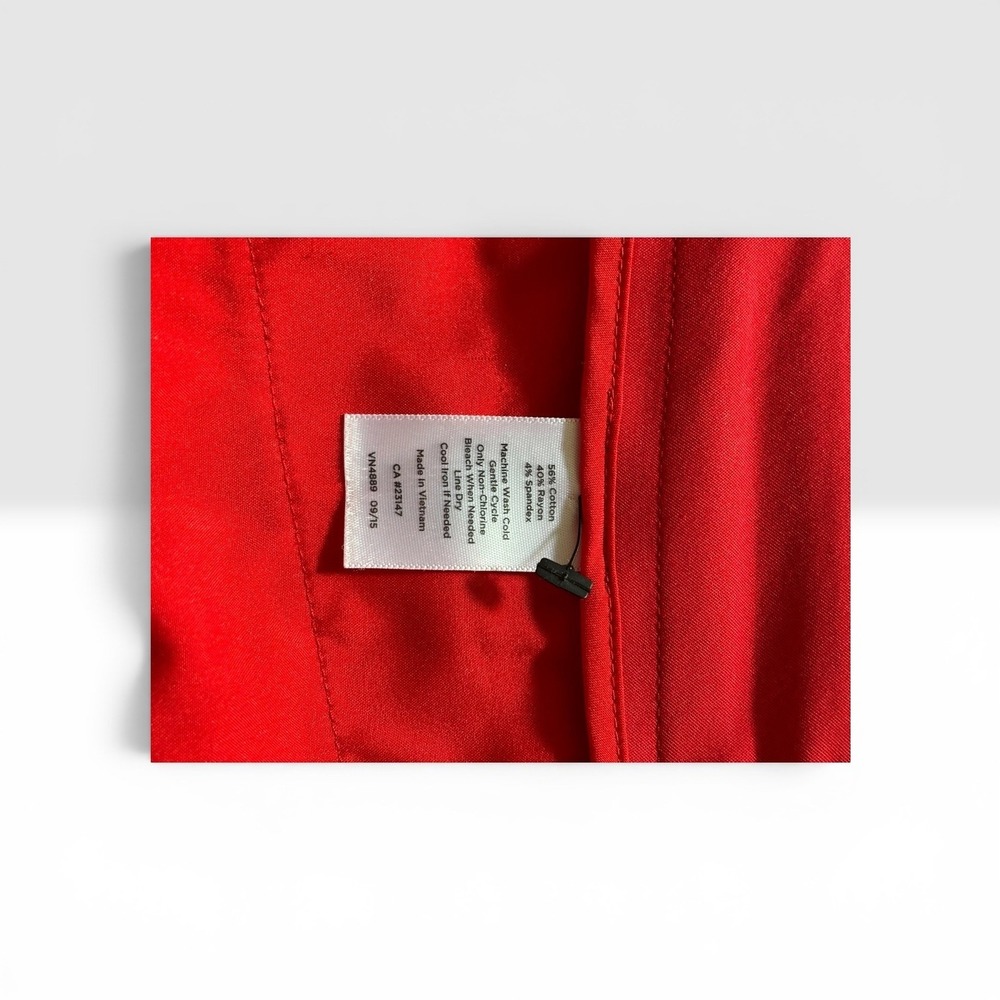 Talbots Hampshire Women's Petite 16WP Red Straight Leg Ankle Pants‎ EUC - Picture 7 of 8